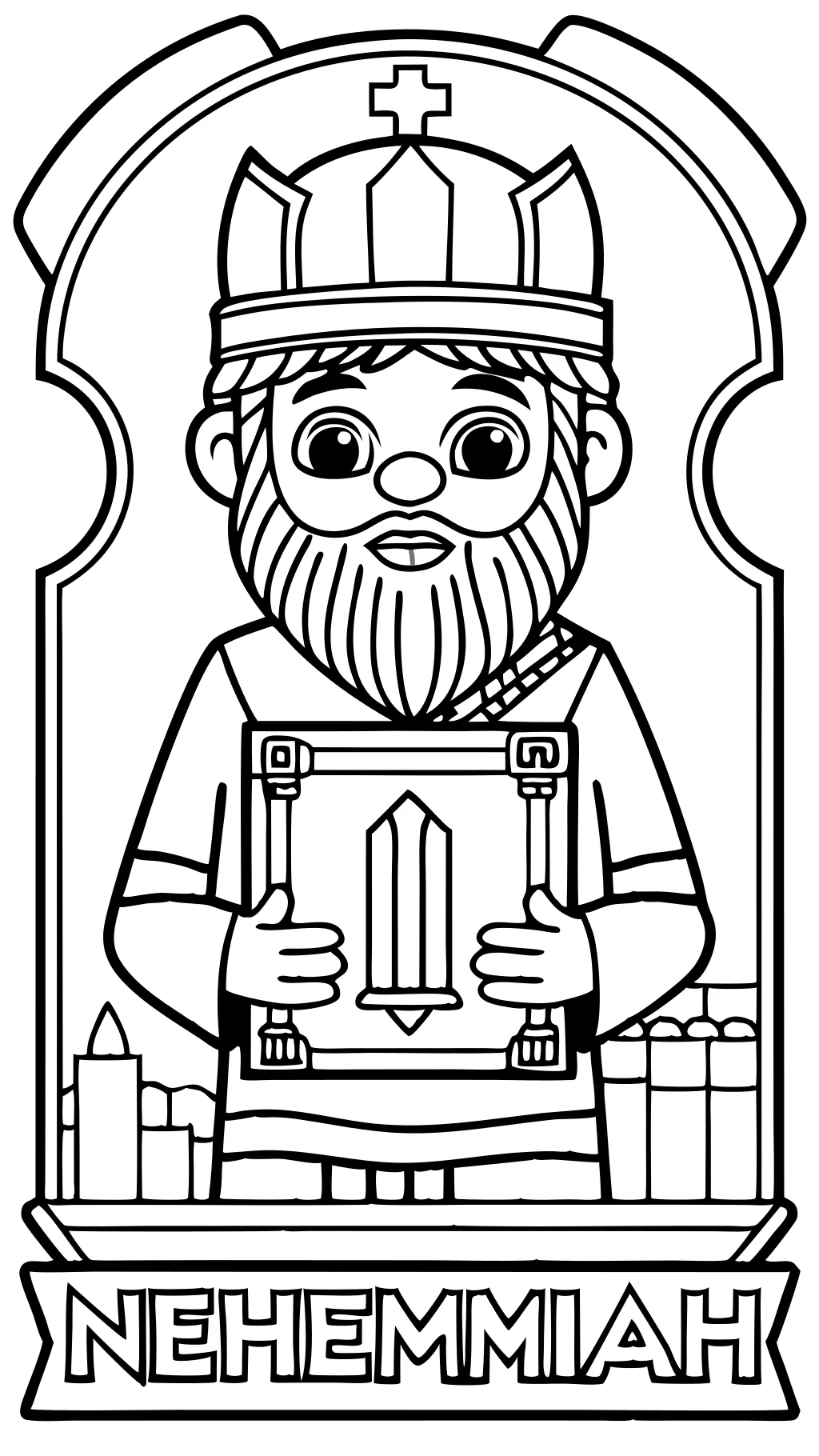 nehemiah coloring page